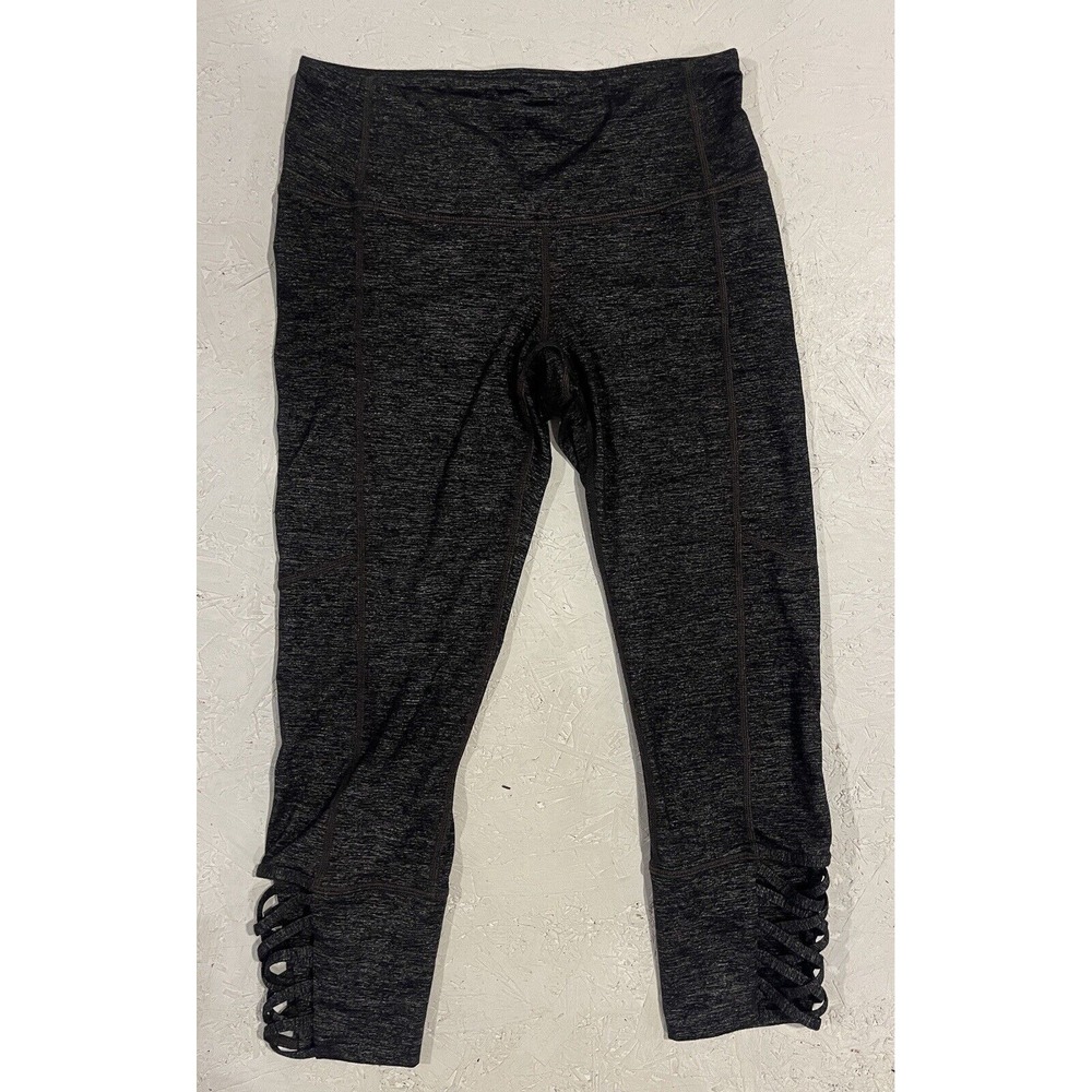 ATHLETA Gray Mind Over Matter Capri Sz XS Gray Black Yoga Legging 722057